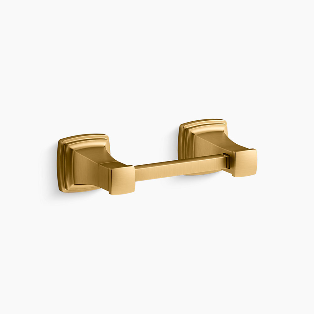 Kohler K-27411 Riff Double Robe Hook - Vibrant Brushed Moderne Brass