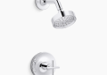 Kohler K-TS14422-3G-CP Purist(R) Rite-Temp(R) Shower Trim Kit with Lever Handle, 1.75 GPM - Polished Chrome