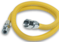 Brasscraft CSSC55-24 1/2 inch ID x 1/2 inch x 24 inch ProCoat Coated Stainless Steel Gas Appliance Connector