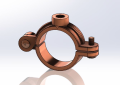 Empire Industries 41HCT0250 2-1/2 inch Copper Epoxy Coated Split Ring Hanger - Uses 1/2 inch Threaded Rod