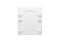 Sterling 72372100-0 Ensemble(TM) Curve 60" Vikrell(R) Shower Back Wall - White
