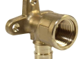Uponor LF4235050 1/2 inch Lead Free Brass Drop Ear 90 Degree Elbow - Expansion x Female Pipe Thread