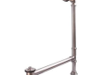 Barclay 5599PD-BN Pivoting Leg Tub Drain, Brass, Brushed Nickel, Import