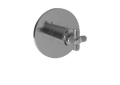 Newport Brass 3-3264TR-26 3/4" Round Thermostatic Trim Plate with Handle - Polished Chrome