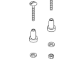 Kohler K-1433803 Grommet, 2 Bolts Service Kit
