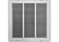 TRUaire™ 190RF24X10 1-Way Removable Stamped Face Return Air Filter Grille, 24 x 10 in, 765 cfm, Steel, Pristine White Powder Coated, Import