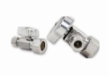 BrassCraft® KTCR14X C KT™ 1/4 Turn Straight Stop, 1/2 x 3/8 in Nominal, Compression, 125 psi, Brass Body, Polished Chrome, Domestic
