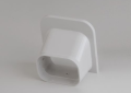 Rectorseal 86114 Slimduct SP-100-W 3-3/4 inch PVC Lineset Cover Soffit Inlet - White