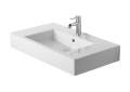 DURAVIT 0329850087 032985 Vero Furniture Washbasin With Overflow and Faucet Deck, Rectangle Shape, 7-7/8 in Faucet Hole Spacing, 33-1/2 in L x 19-1/4 in W x 6-3/4 in H, Wall Mounting, Ceramic, White, Import