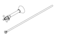 Brasstech 4775-15 1/2" Sweat Toilet Supply Kit