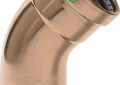 Viega 20673 ProPress XL-C 3 inch Press Copper 45 Degree Street Elbow with EPDM Sealing Element