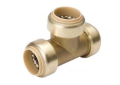 Mueller 632-003 1/2 inch Lead Free Brass Push-Fit Tee