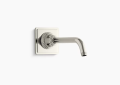 Kohler K-13136-SN Pinstripe(R) Shower Arm and Flange - Vibrant Polished Nickel