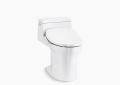 Kohler K-5172-HC-0 San Souci(TM) Comfort Height(TM) One-Piece Compact Elongated Chair Height 1.28 GPF Toilet with Concealed Trapway and Hidden Cord Design - White