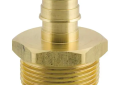 Uponor Q4143275 R32 x 3/4 inch Expansion Brass Manifold Adapter