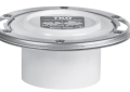 Sioux Chief 884-PTM TKO 4 inch x 3 inch PVC Hub Closet Flange with Adjustable Metal Ring and Knockout
