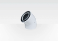 Centrotherm Eco Systems InnoFlue® ICEL4645 Concentric Elbow, 45 deg, Aluminum/Polypropylene, Domestic