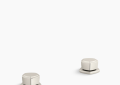 Kohler K-27010-9-SN Occasion(TM) Knob Bathroom Sink Faucet Handles - Vibrant Polished Nickel