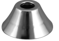 Oatey 1109 Dearborn 3/8 inch IPS Bell Escutcheon - Polished Chrome