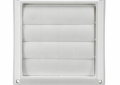 Lambro 361W Louvered Vent, 6 in Dia x 8.68 in L x 8.68 in W x 1.82 in H, Plastic, Domestic
