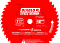 Diablo D0748CF Steel Demon 7-1/4 inch 48 Tooth Cermet II Tipped Circular Saw Blade