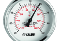 Caleffi 688003A 2 inch Diameter 210 Degree Temperature Gauge with Well Pocket Fitting
