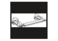 DELTA® 784500 Broderick® Pivoting Tissue Holder, 1.75 in H, Zinc, Chrome, Import