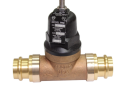 Apollo 36ELF-104-01-PR Lead Free Bronze 3/4 inch Press Inlet x 3/4 inch Press Outlet Pressure Reducing Valve less Gauge