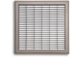 TRUaire™ 154R12X12 1-Way Floor Return Air Grille, 12 in W x 12 in H, 345 to 855 cfm, Steel, Brown Powder Coated, Import