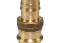Uponor LFP4511010 1 inch PEX X 1 inch Copper ProPEX Lead Free Brass Copper Press Adapter