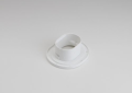 Rectorseal 84017 Fortress LWF-92-W 3-1/2 inch PVC Lineset Cover Wall Flange - White