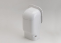 Rectorseal 86116 Slimduct SW-100-W 3-3/4 inch PVC Lineset Cover Wall Inlet - White