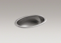 Kohler 2611-SU-NA Bolero (R) Oval Drop-in/Undermount Bathroom Sink with Satin Finish