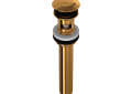 Rohl 5447IB Slotted Touch Seal Dome Drain with 6" Tailpiece - Italian Brass