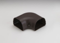 Rectorseal 84271 Fortress LK-92-B 3-1/2 inch PVC Lineset Cover Flat 90 Degree Elbow - Brown