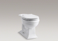 Kohler K-4387-0 Memoirs Comfort Height Round-Front Toilet Bowl
