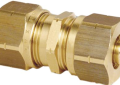 Viega 19013 5/16 inch x 5/16 inch Brass SVC Compression Coupling