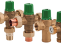 Taco 5000-3-G Lead Free Brass Thermostatic Mixing Valve Body Only with Gauge less Connections