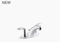 Kohler K-P15241-4RA-CP Coralais Two Handle Centerset Bathroom Faucet - Polished Chrome - Project Pack
