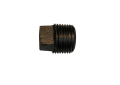 1/4 Inch Black Malleable Iron Plug