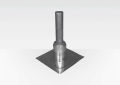 Centrotherm Eco Systems InnoFlue® ISCM06 Chimney Cover, For Use With UV Black Polypropylene End Pipe, 6 in, Stainless Steel, Domestic