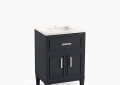 Kohler K-33543-ASB-1WX Southerk(R) 24" Bathroom Vanity Cabinet with Sink and Quartz Top - Slate Grey