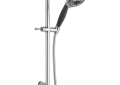DELTA® 51559 Ashlyn® Hand Shower, 4-1/8 in Dia 5-Function Shower Head, 1.75 gpm Flow Rate, 82 in L Hose, 1/2 in Connection, Polished Chrome, Import