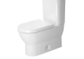 DURAVIT 2126010000 Darling New Single Flush Toilet Bowl, White, Elongated Shape, 12 in Rough-In, 15-3/4 in H Rim