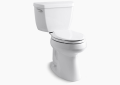 Kohler K-3713-0 Highline Classic Comfort Height Two-Piece Elongated Toilet with Tank Cover Locks - White