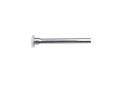 Brasstech 435-15 3/8" x 12" Rigid Supply Tube, Flat Head - Polished Nickel