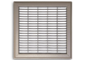 TRUaire™ 154R10X10 1-Way Floor Return Air Grille, 10 in W x 10 in H, Steel, Brown Powder Coated