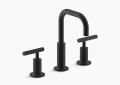 Kohler K-14406-4-BL Purist Widespread Bathroom Faucet - Matte Black