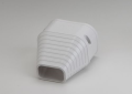 Rectorseal 86107 Slimduct SEN-100-W 3-3/4 inch PVC Lineset Cover End Fitting - White