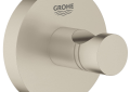 GROHE 40364EN1 Essentials Round 40364EN1 Essentials Robe Hook, (1) Hooks, 2-1/8 in OAH 1-3/4 in OAD, Metal, Import